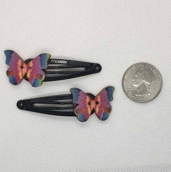 Butterfly Hair Barrettes - Picture 3 of 3